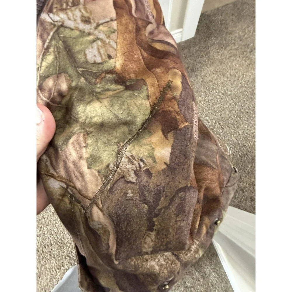 CABELAS Outdoor gear Camo Bib Overalls Adult XL Insulated warm hunting *flaw